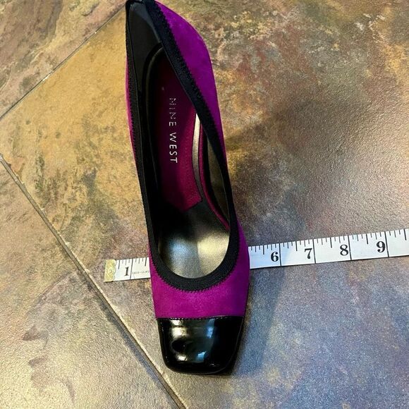 Nine West Wndakin Purple Black High Heels 7.5 - Picture 14 of 14